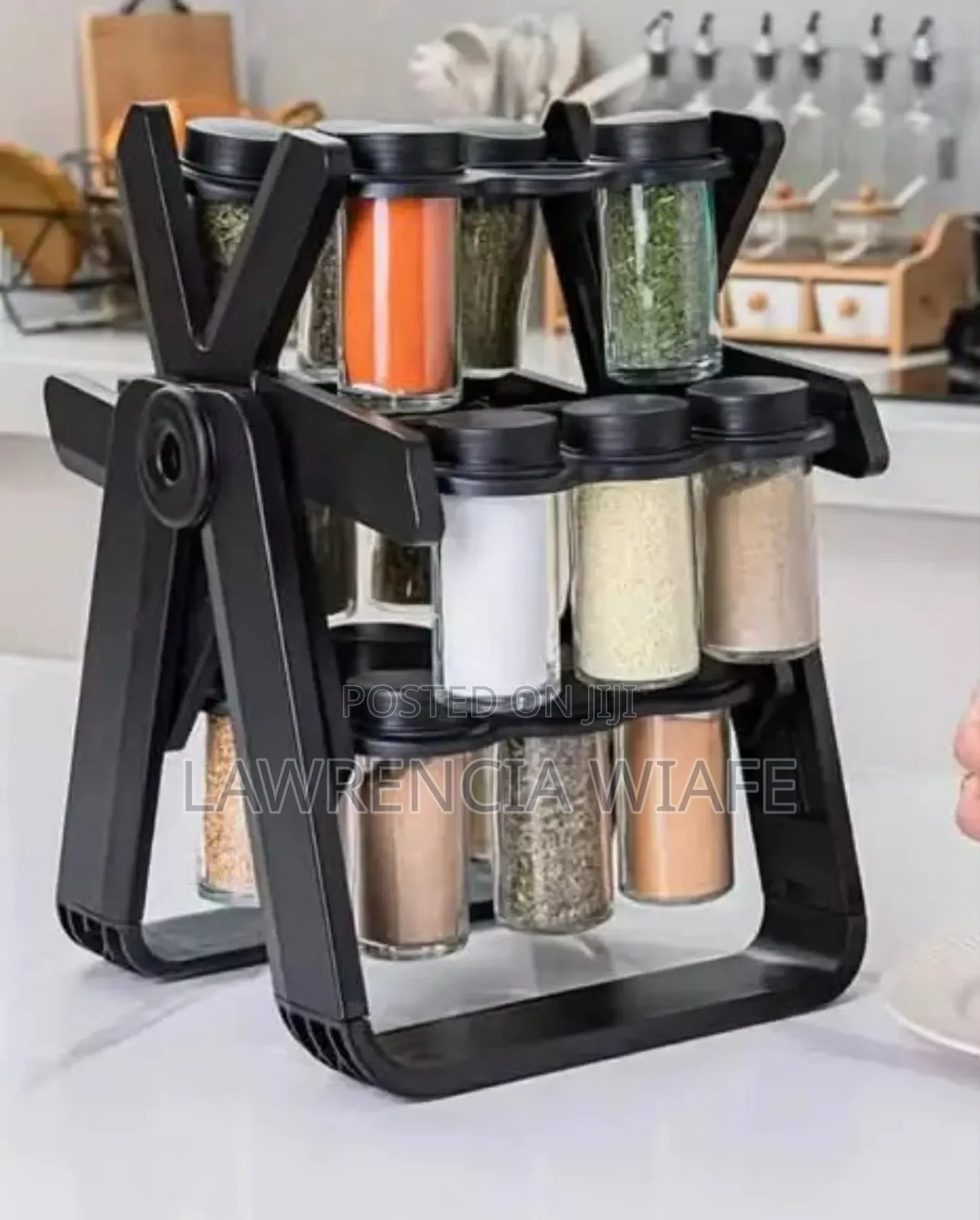 18pcs Jar Rotating Spice Rack