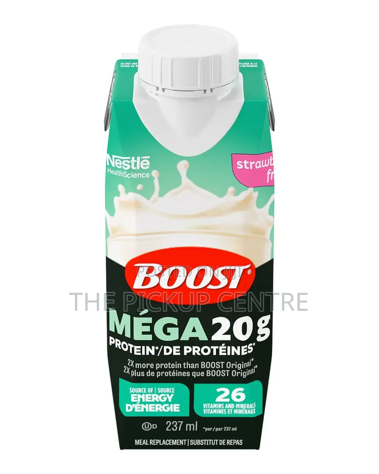 Boost Mega Meal Replacement, Strawberry, 24 X 237 Ml