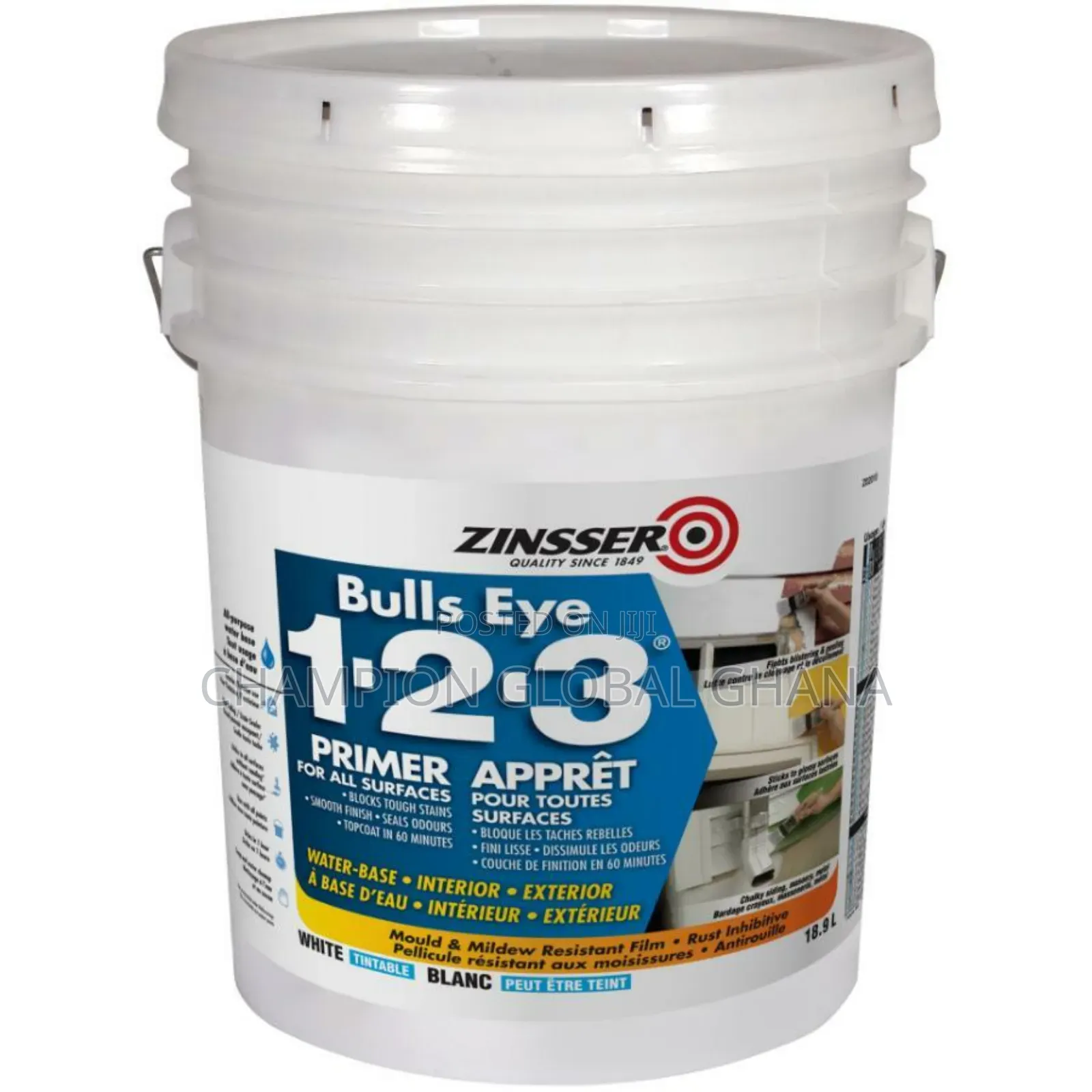 Zinsser Bulls Eye 123 Interior And Exterior Paint Primer