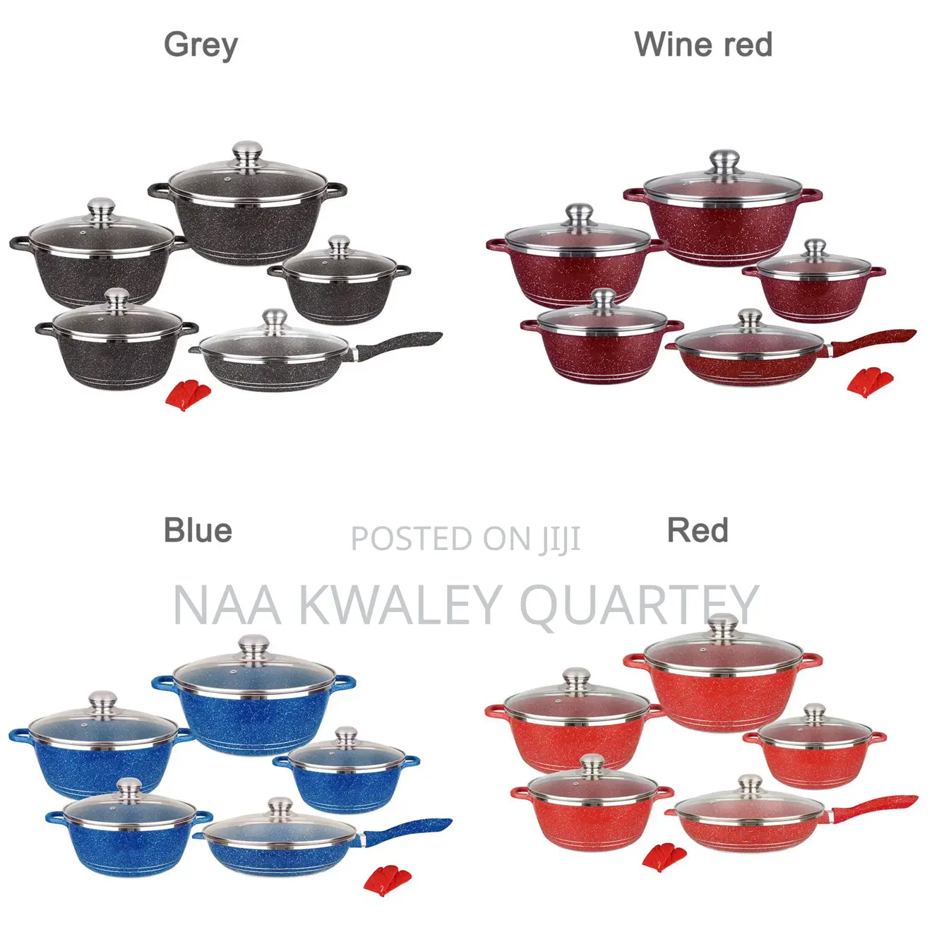 10pcs Nonstick Cookware Set