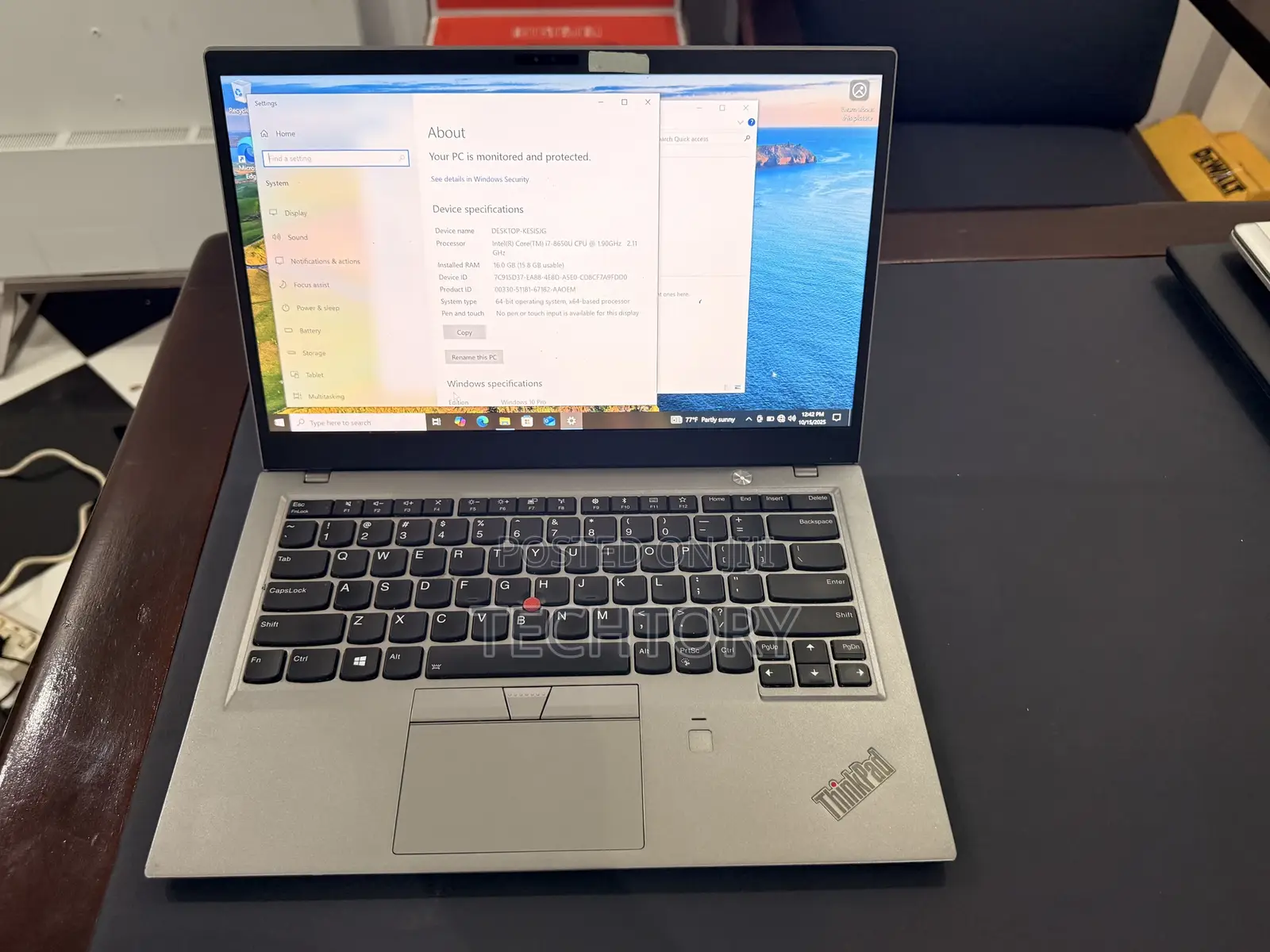 Laptop Lenovo ThinkPad X1 Carbon 16GB Intel Core i7 SSD 128GB