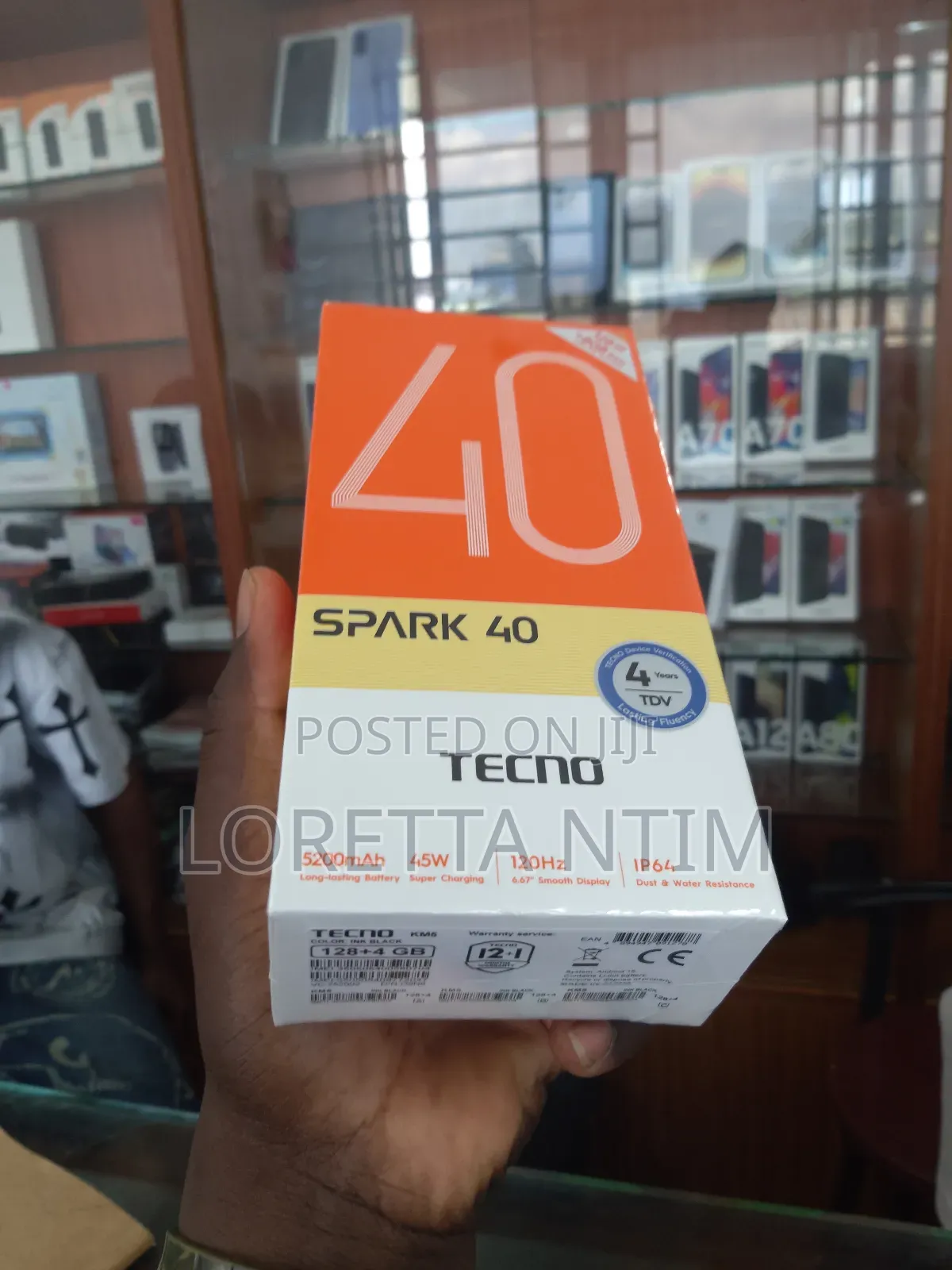 New Tecno Spark 40 128 GB Black