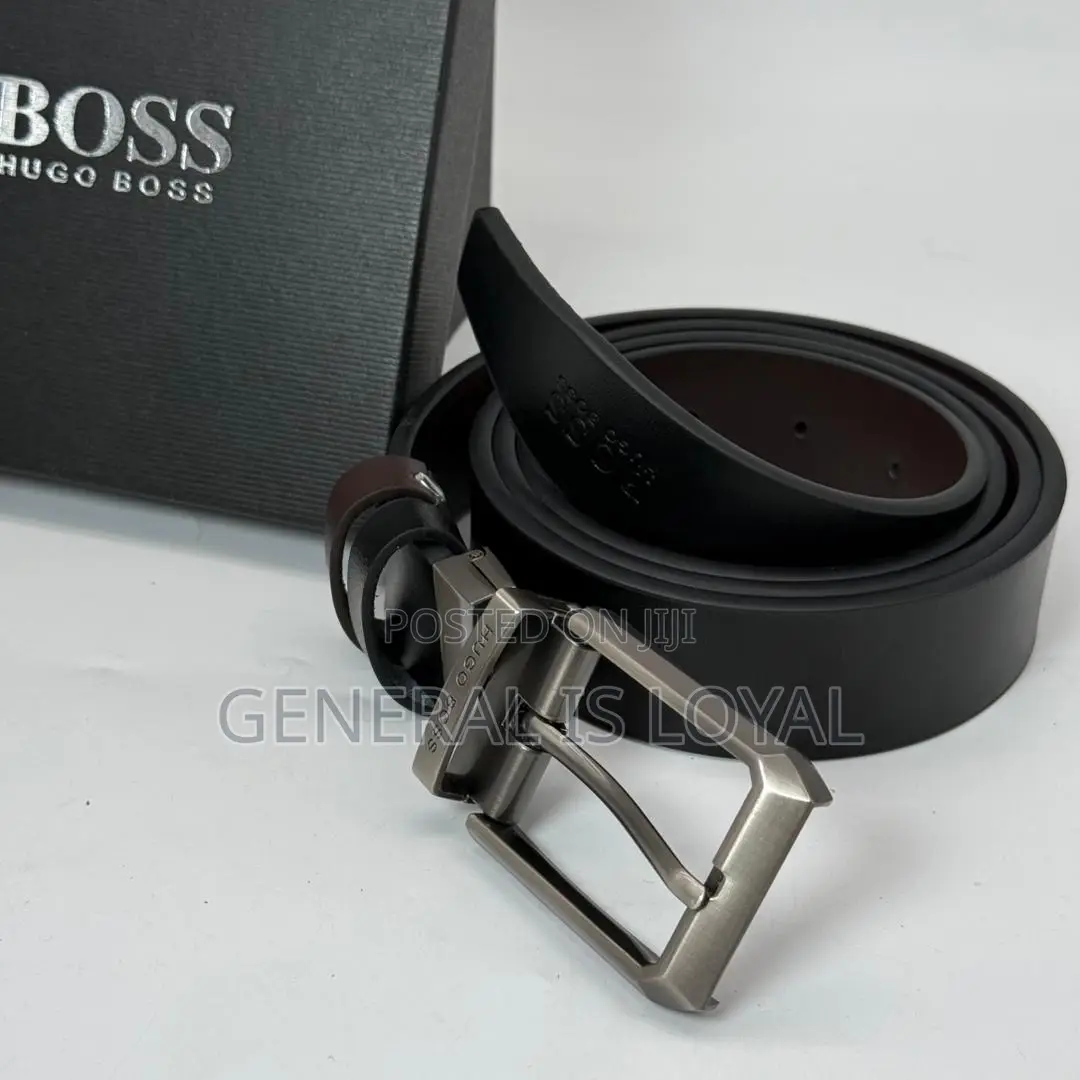 Hugo Boss Mens Reversible Leather Belt