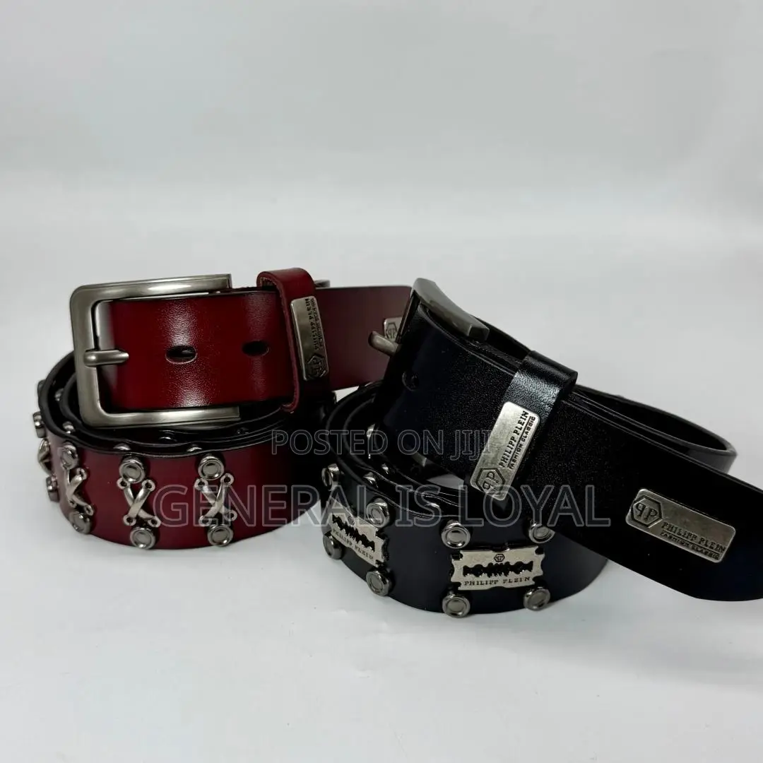 Genuine Leather Studded Mens Belts