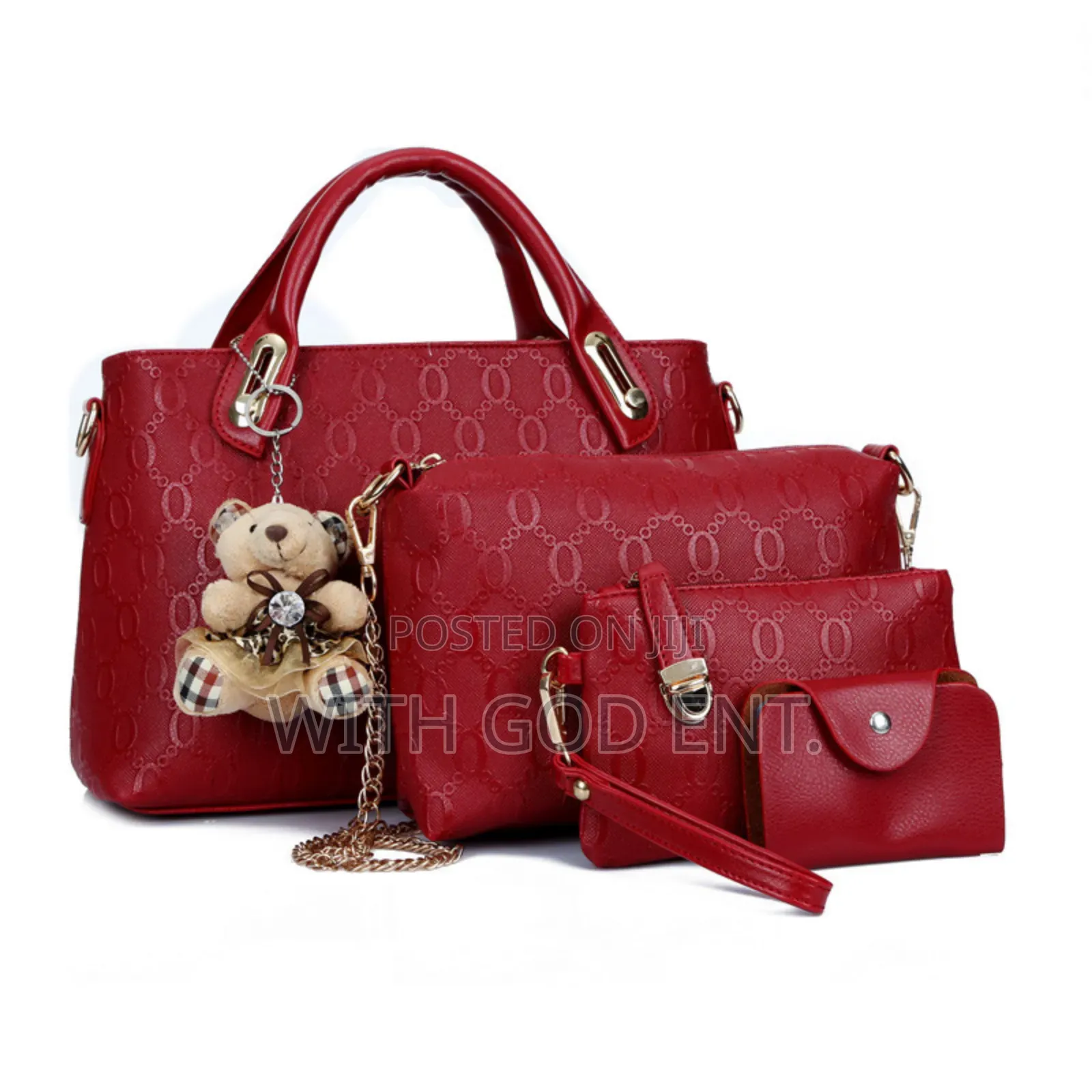 Luxury 4-in-1 Ladies Handbag Set – Elegant Durable