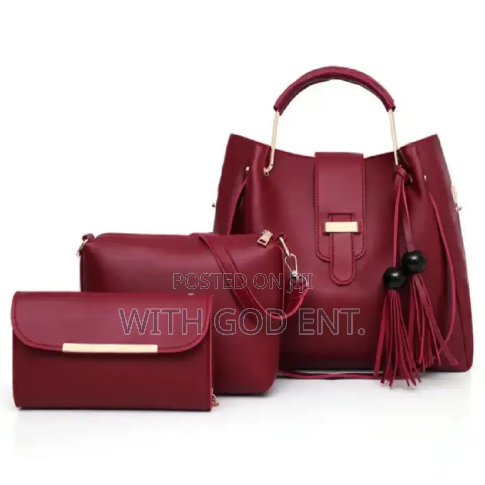 3-in-1 Elegant Ladies Handbag Set – Available In Multiple Colours