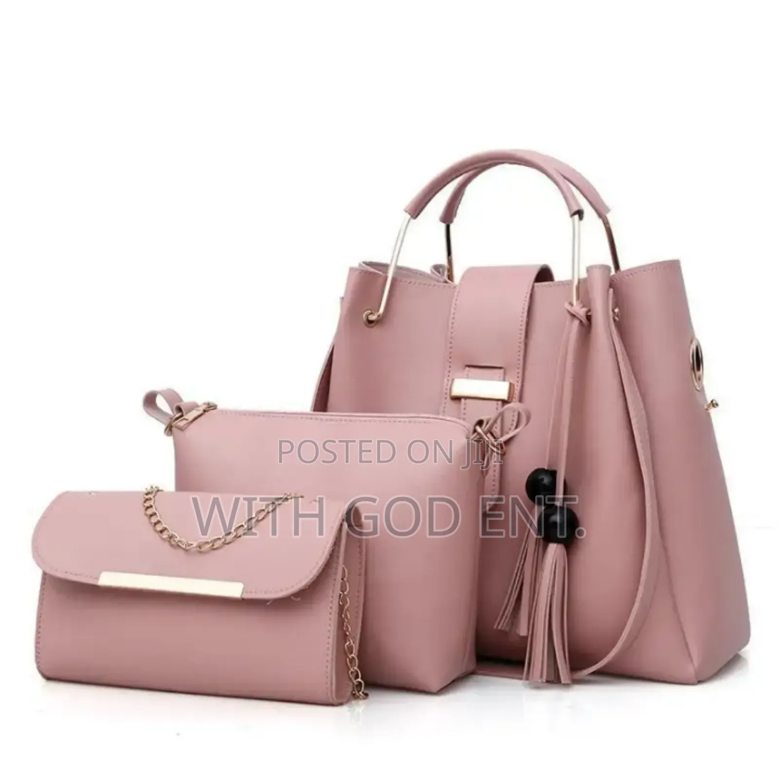 3-in-1 Elegant Ladies Handbag Set – Available In Multiple Colours