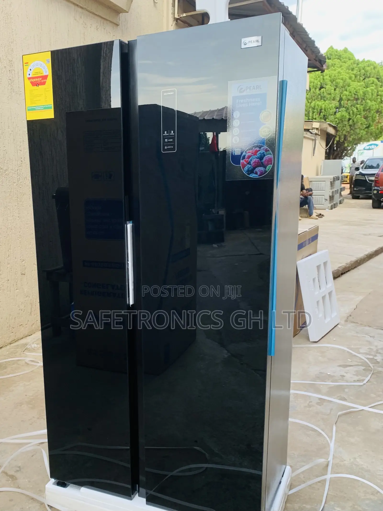 Choose Premium (436ltrs) Pearl Black Side by Side Pf-703sbsixwd Fridge