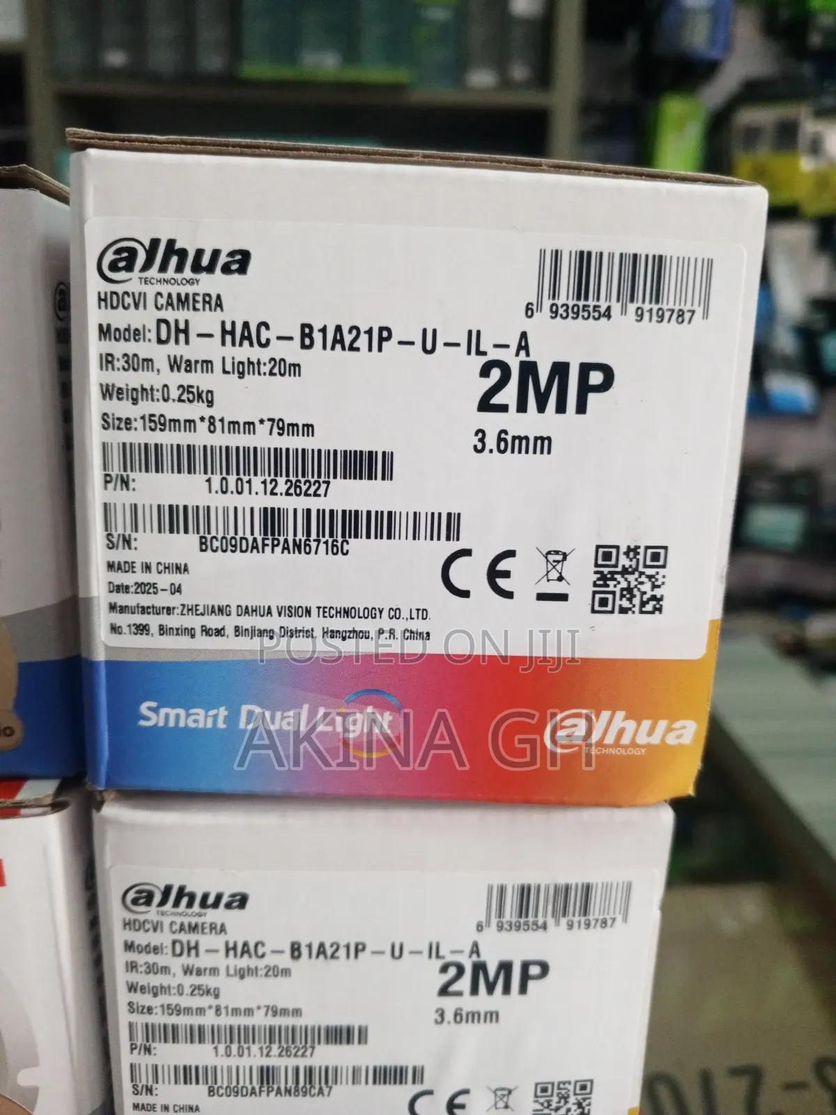Dahua 2mp Analog Smart Hybrid Color With Audio Dh-Hac-B1a21p-U-Il-A