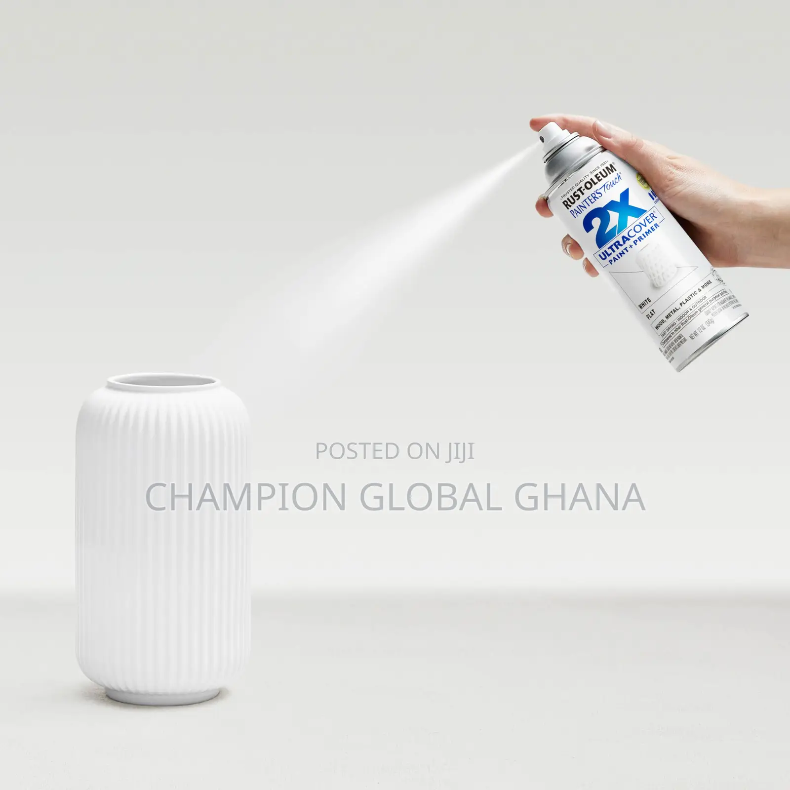 2x Enamel Flat White Spray