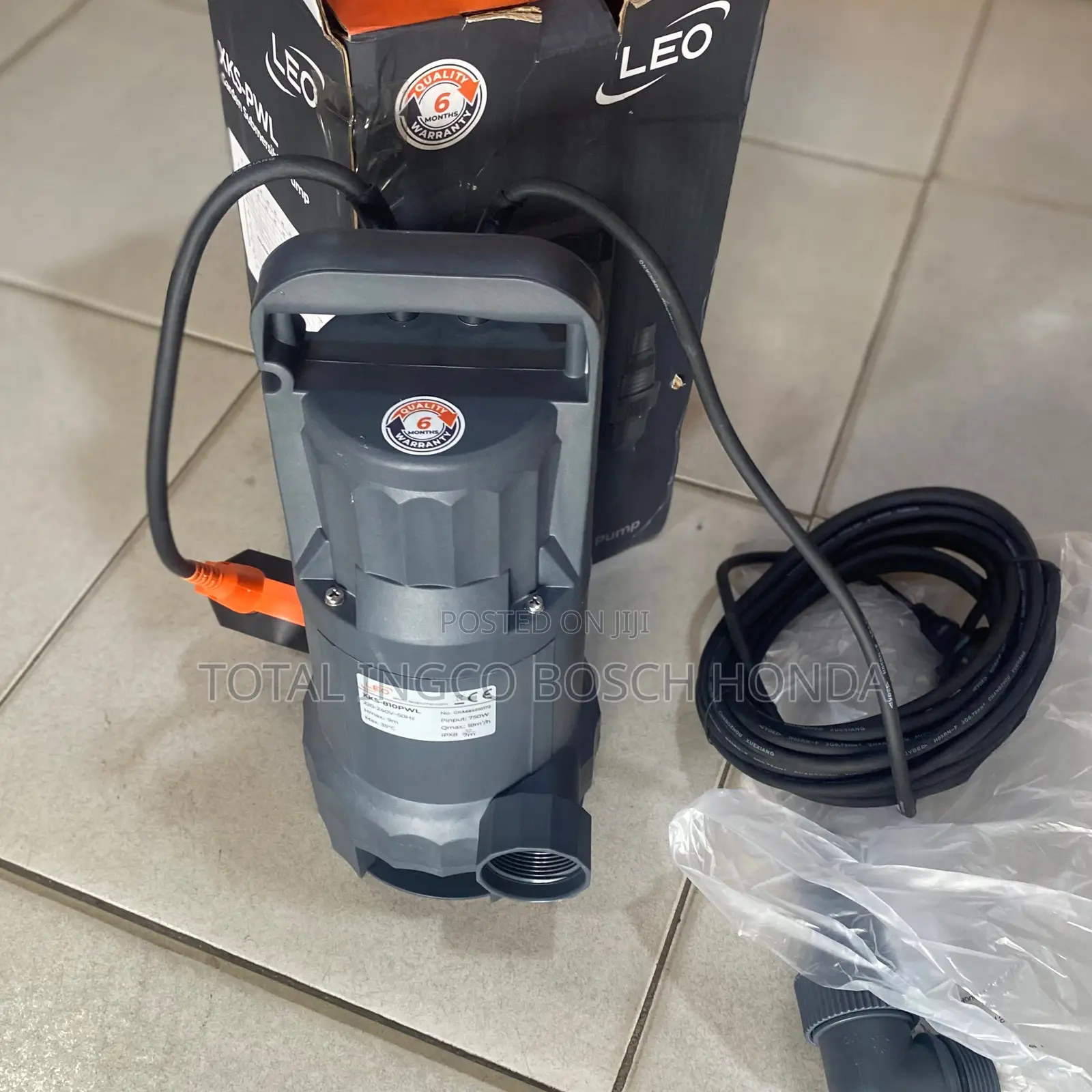 Submersible Leo Dirty Water Portable Pump for Domestic Use 1.5hp