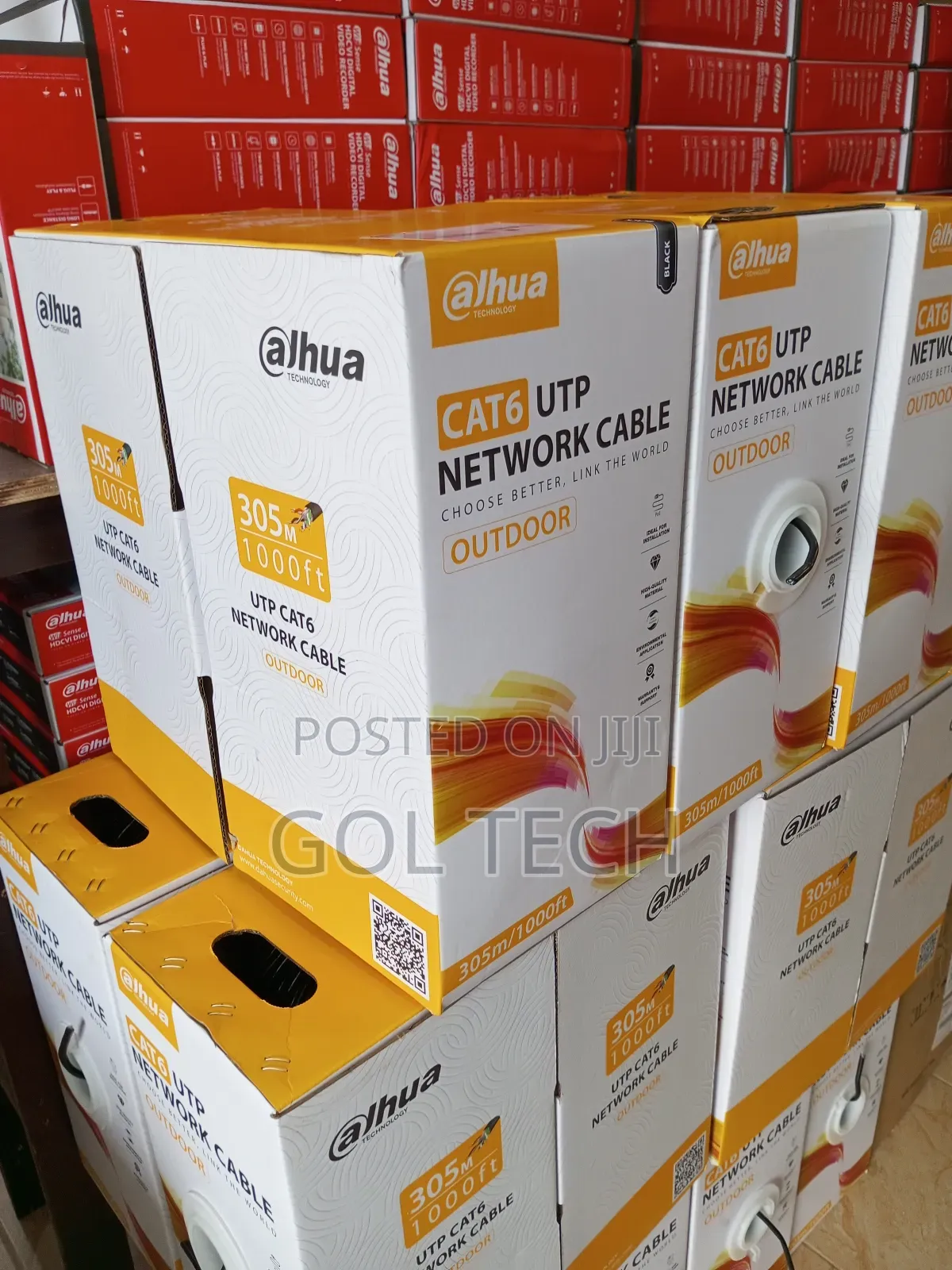 Dahua Cat6 Outdoor Utp Cable 305m Dh-Pfm920-6u
