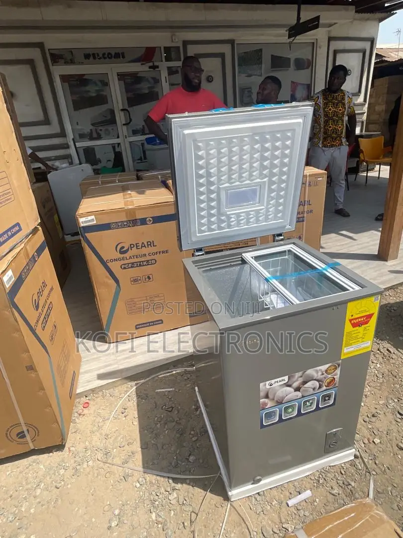 Energy-Saving Pearl Chest Freezer Ideal for Small Spaces