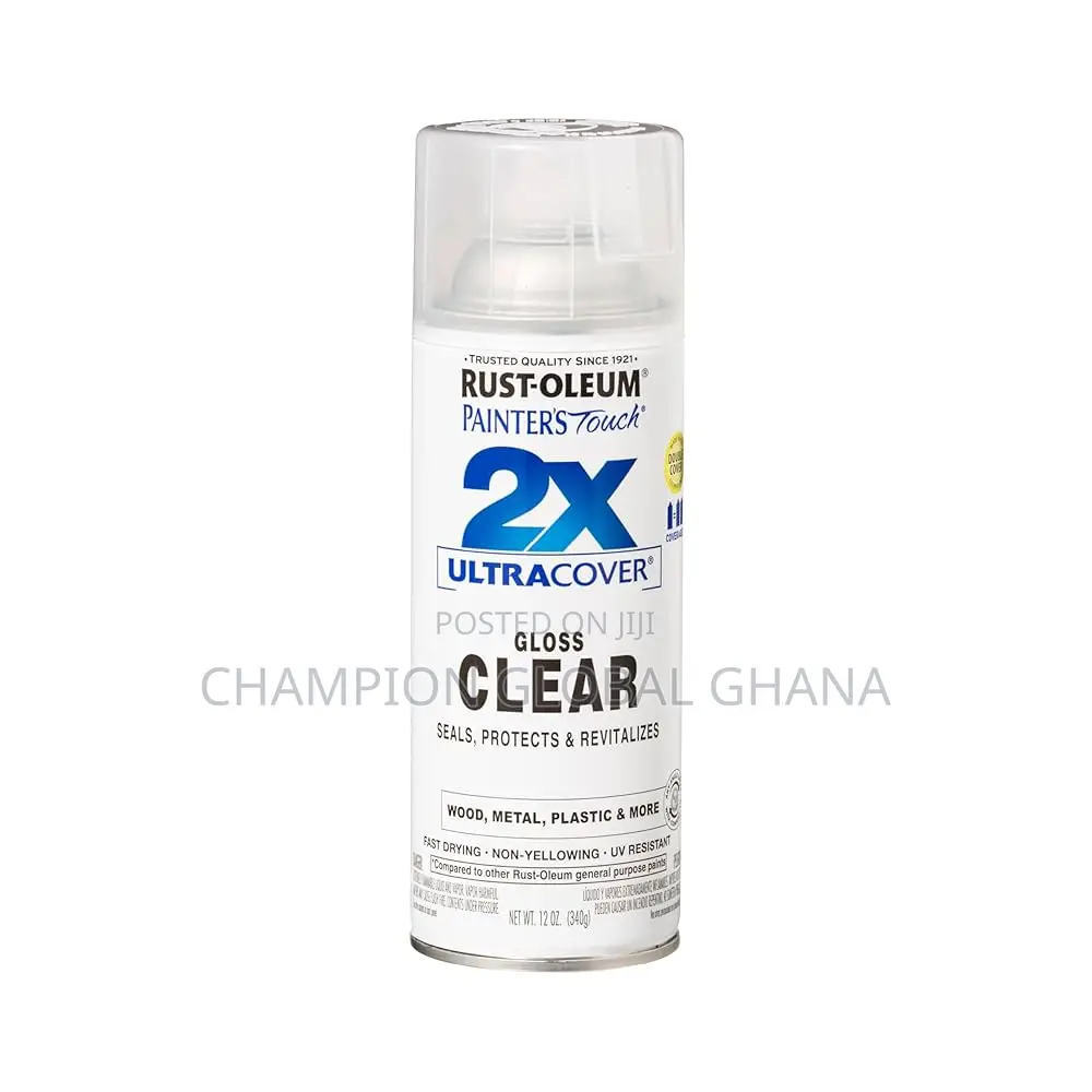 2x Enamel Gloss Clear Spray