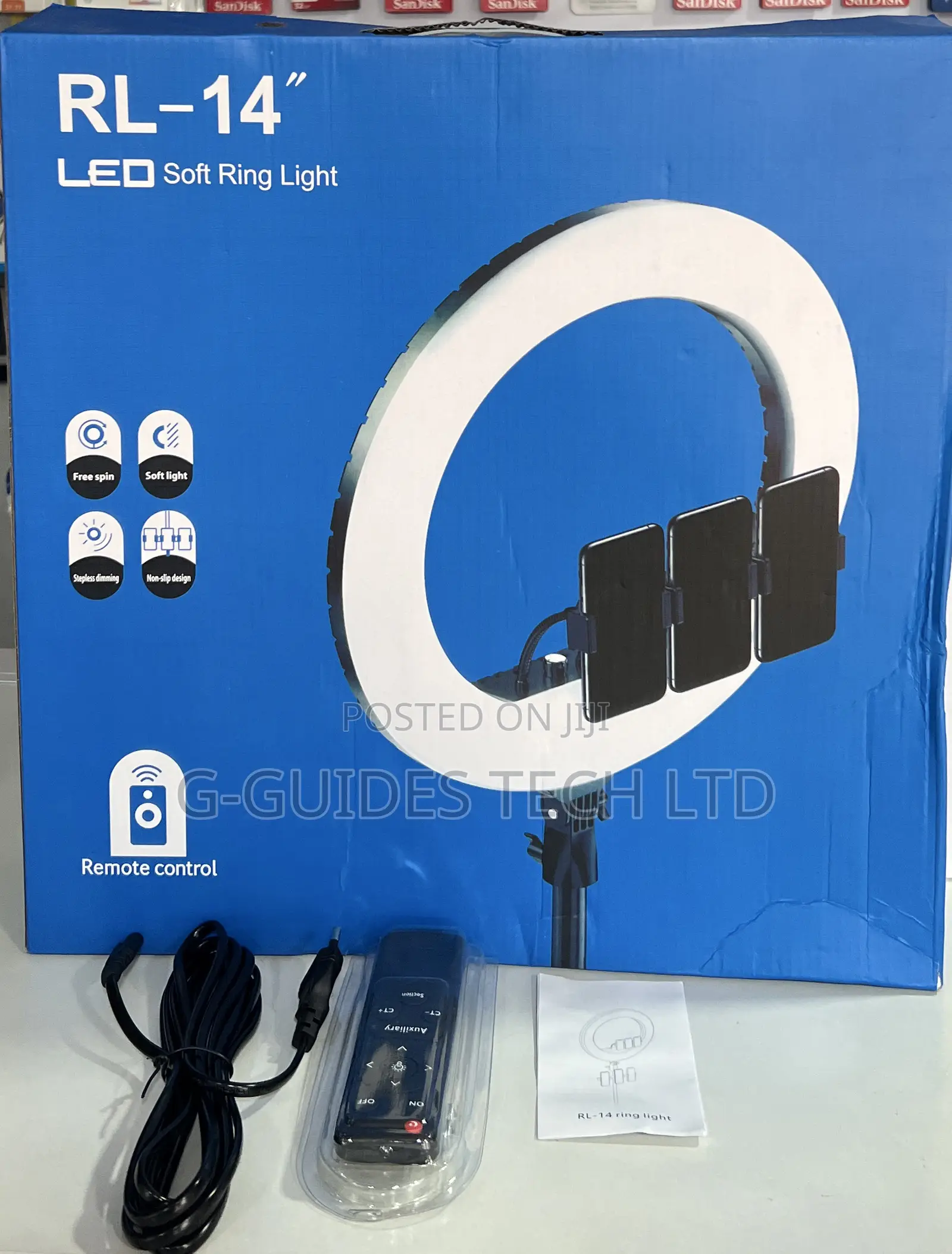 14-Inch Ring Light With Stand and Bag
