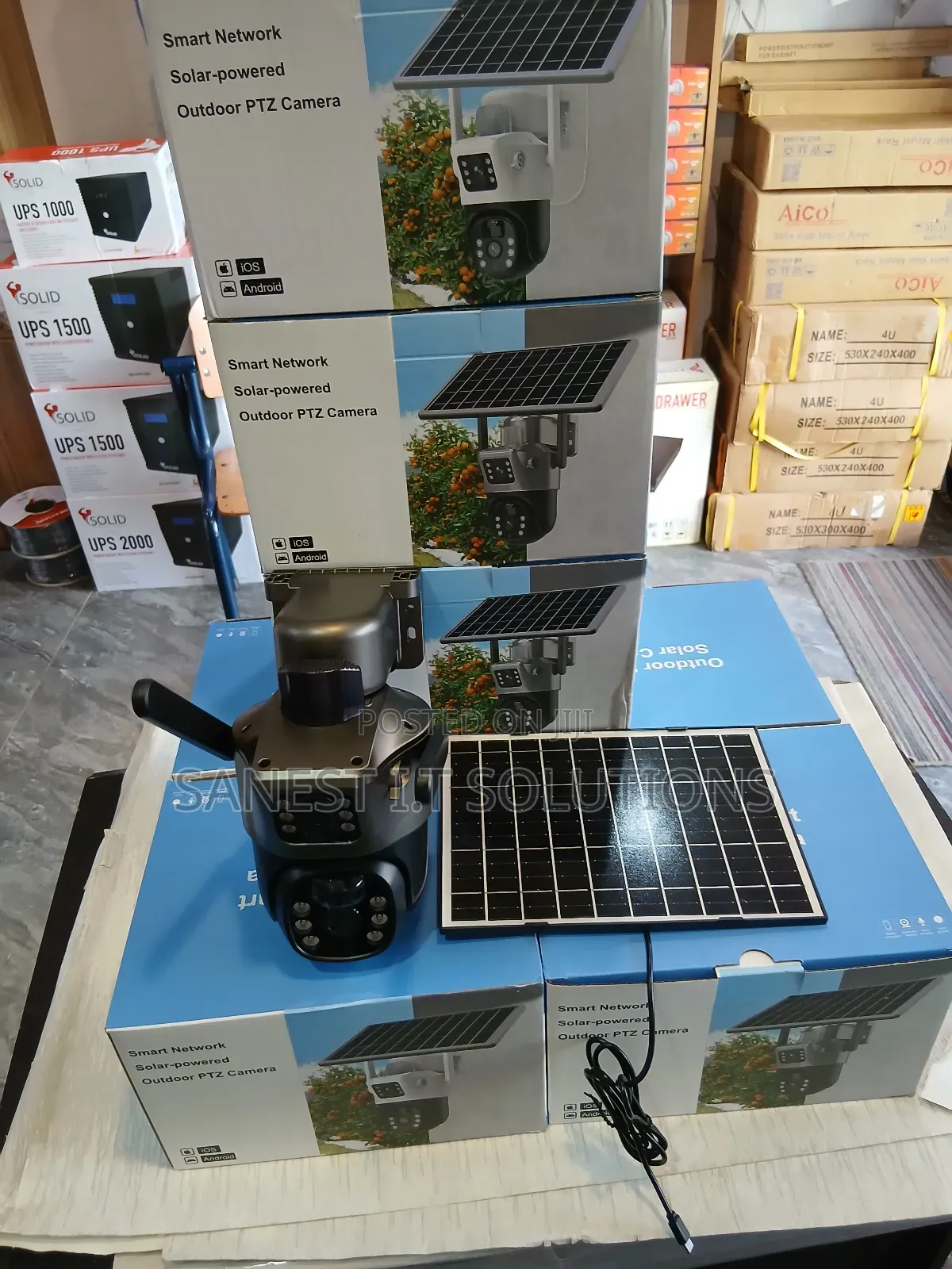 Solar Camera With 2 Lens 8mp CCTV Camera 4g