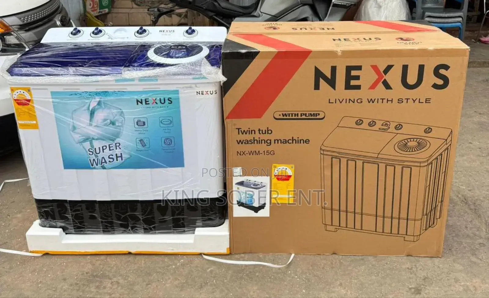 15kg Nexus Washing Machine 3000gh