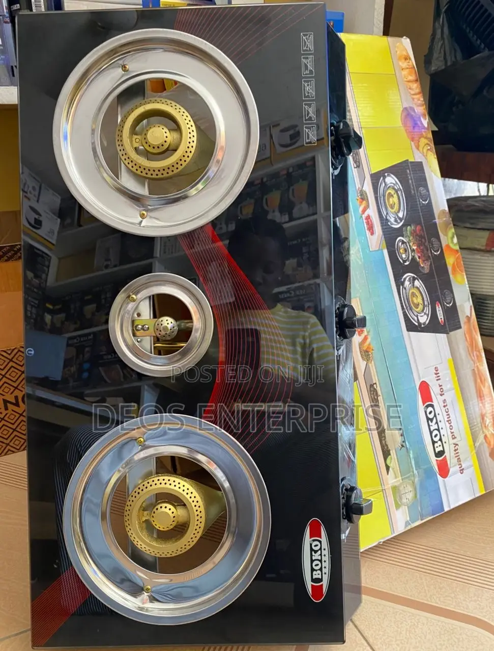 Automatic Ignition Glass Top Gas Cooker