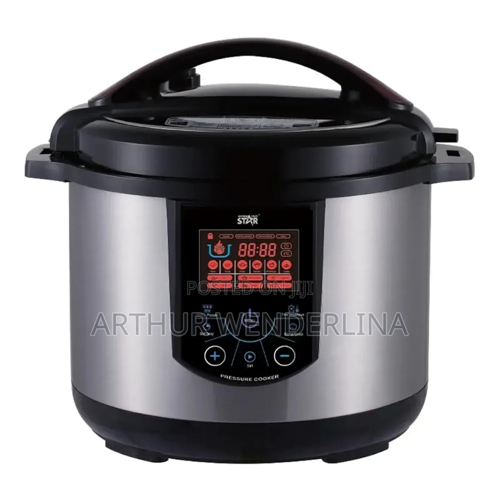 Winning Sta 10l Electric Pressure Cooker With Touch Panel, Silver.