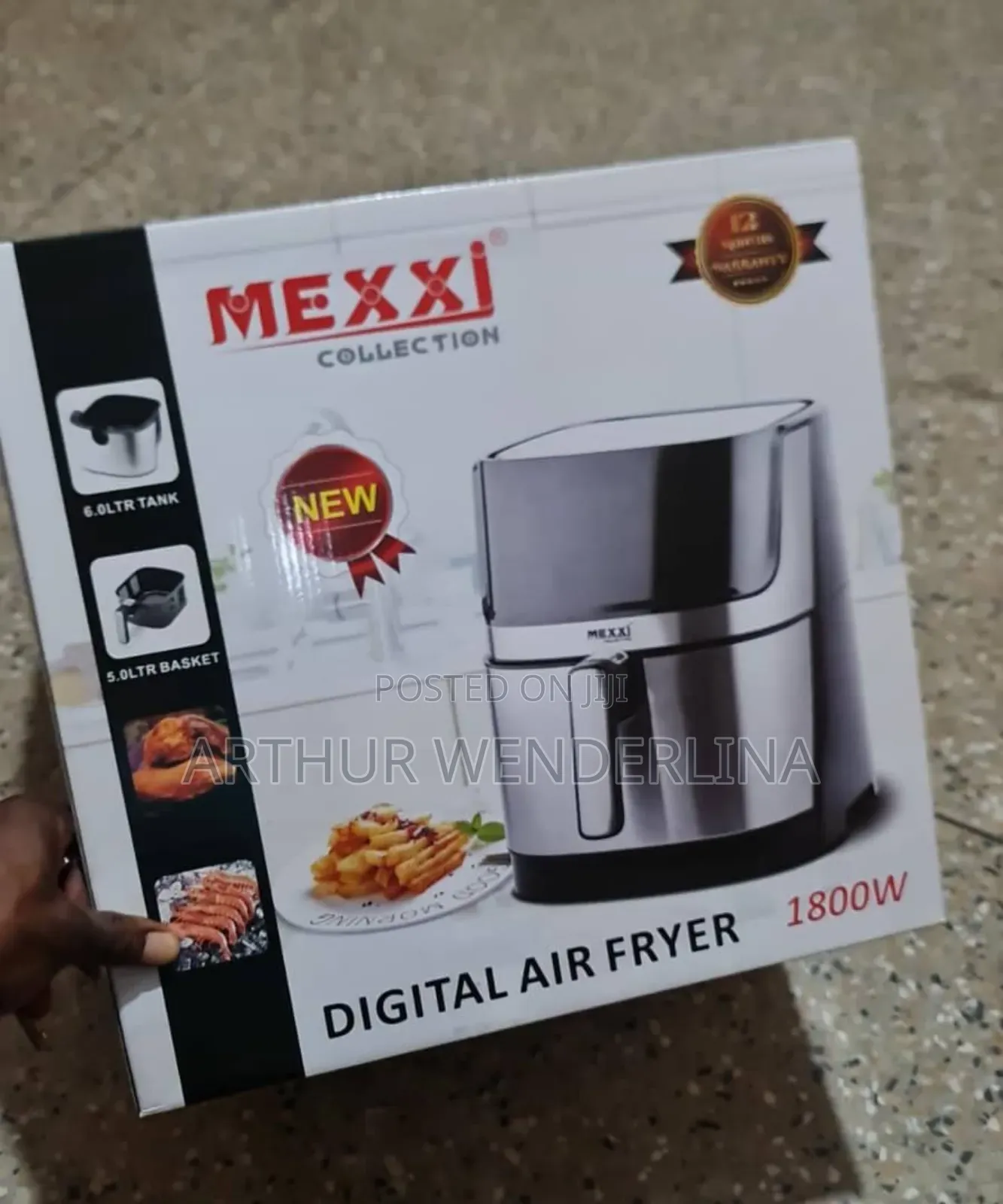 Mexixi Air Fryer . 1800watt