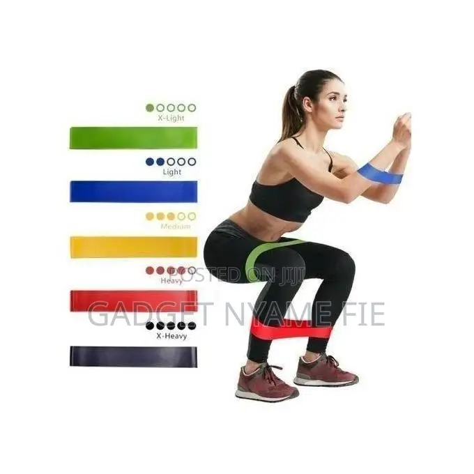 5 in 1 Multicolored Extra Tough Exercise Resistance Bands