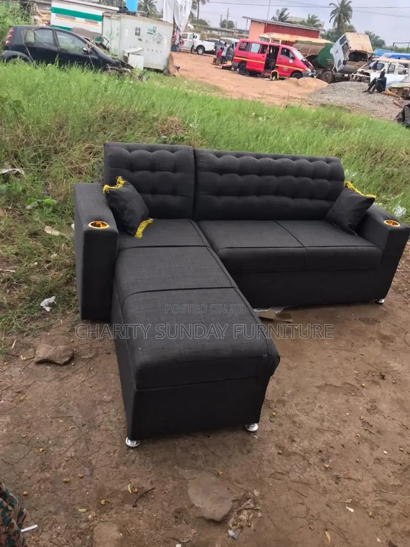 L Shape Sofa With Pillows