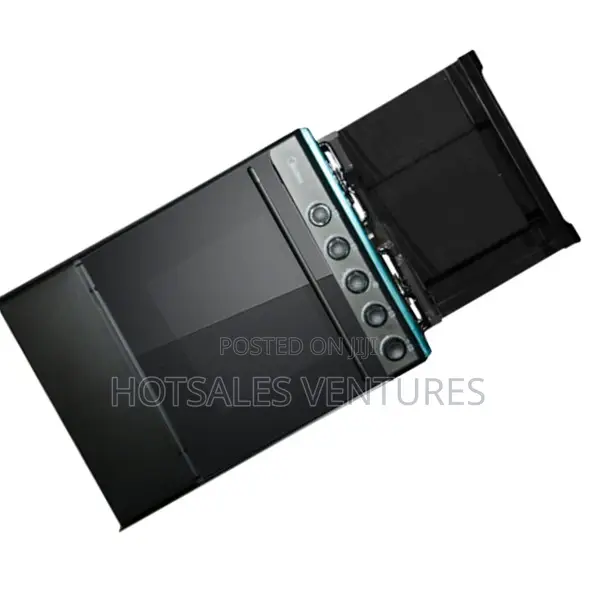 Best Midea 4 Burner 60x55cm Silver/Black Gas Cooker-M-Sniper60-Black