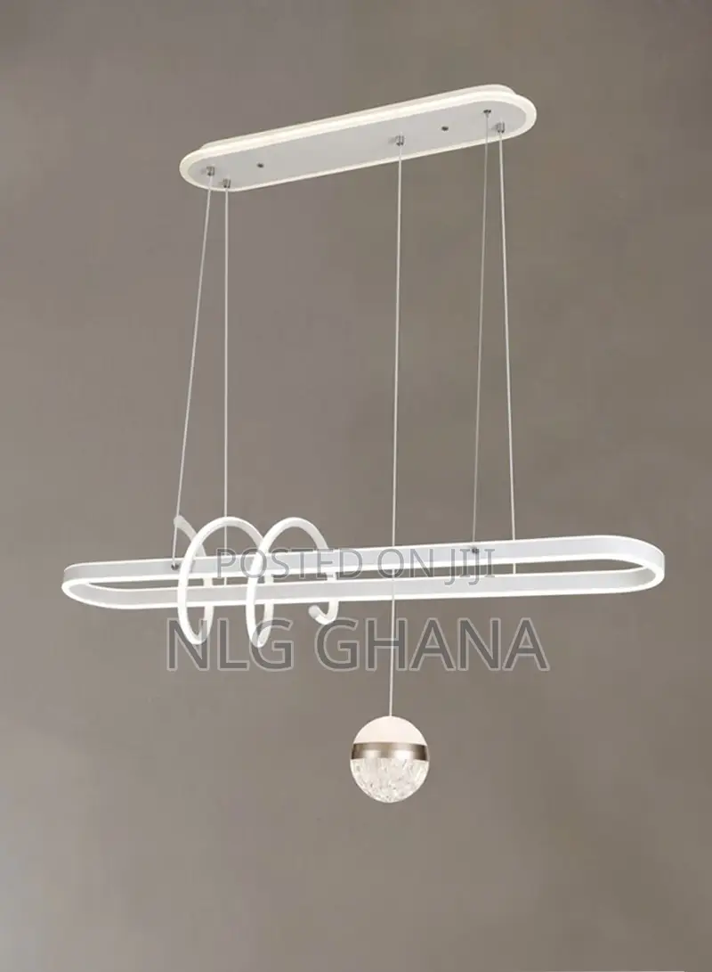 Modern Linear Led Pendant Light With Ring. Ghx7360
