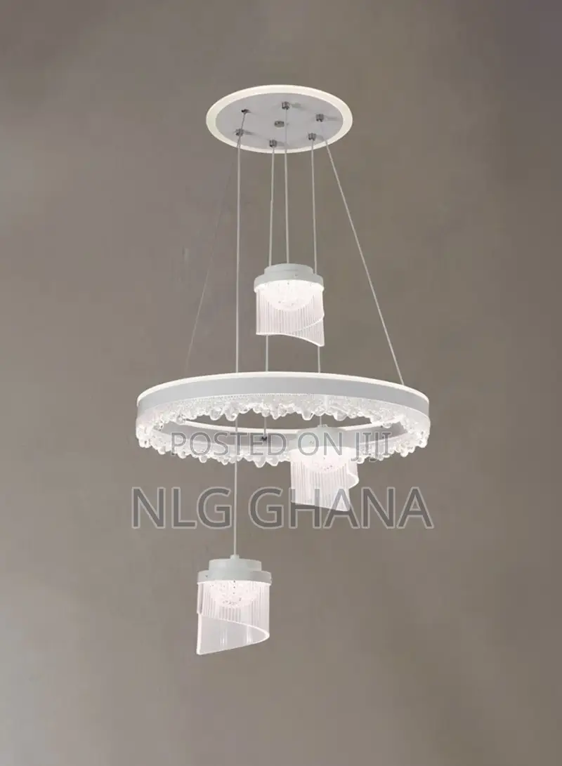 Modern Crystal Led Chandelier, Luxury Ring Pendant. Ghx7359