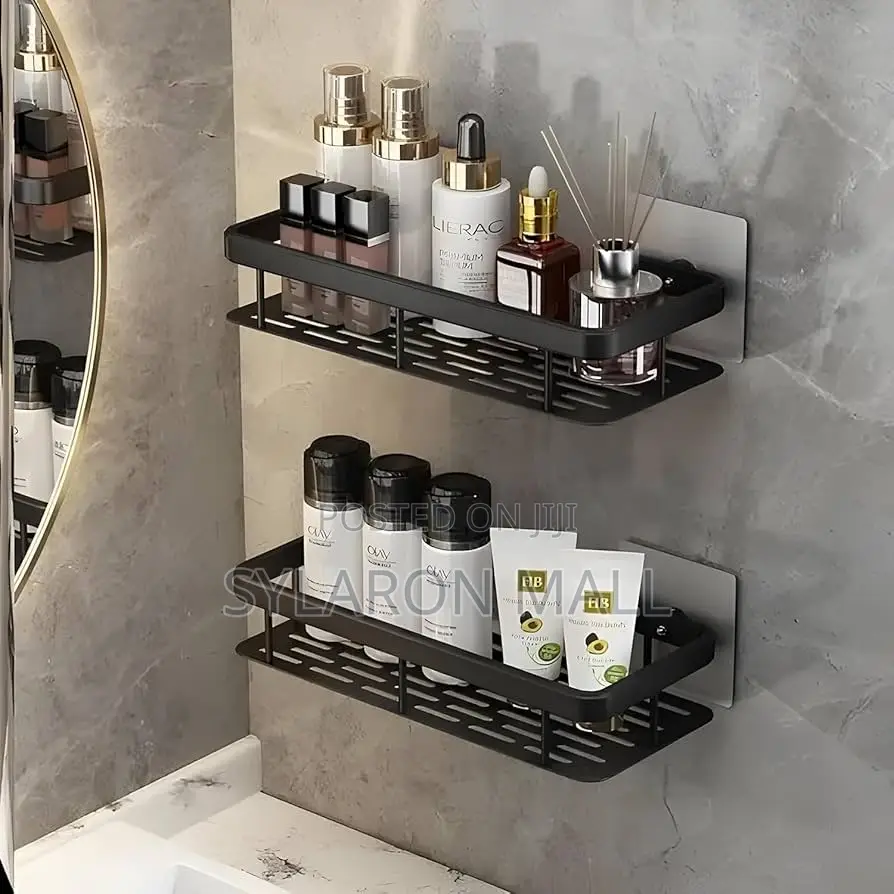 Wall-mounted Bathroom Shelf With Towel Bar