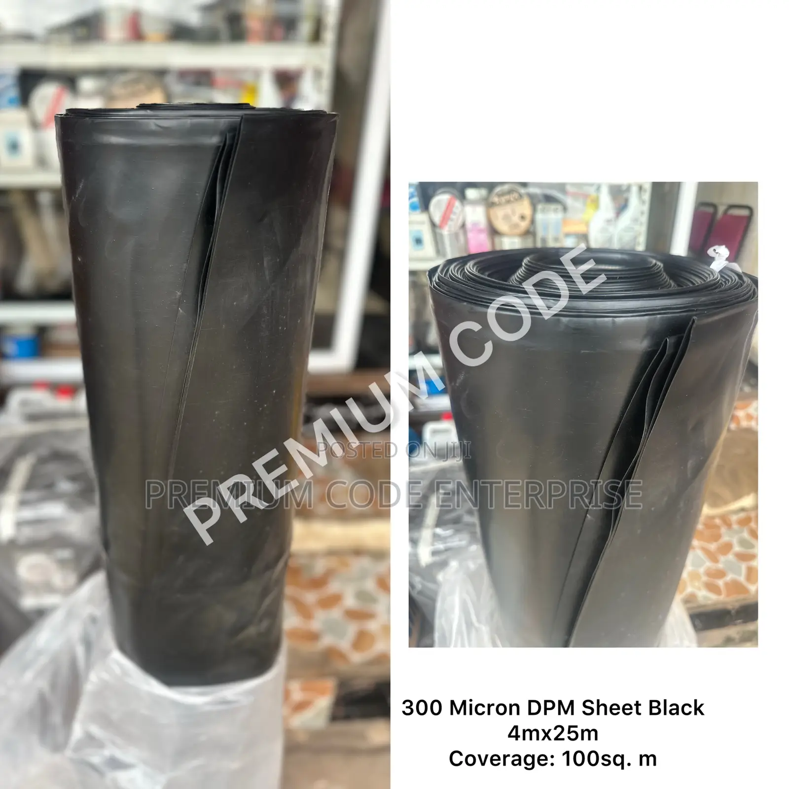 Damproof Membrane 300 Microns Black, 100sq. M