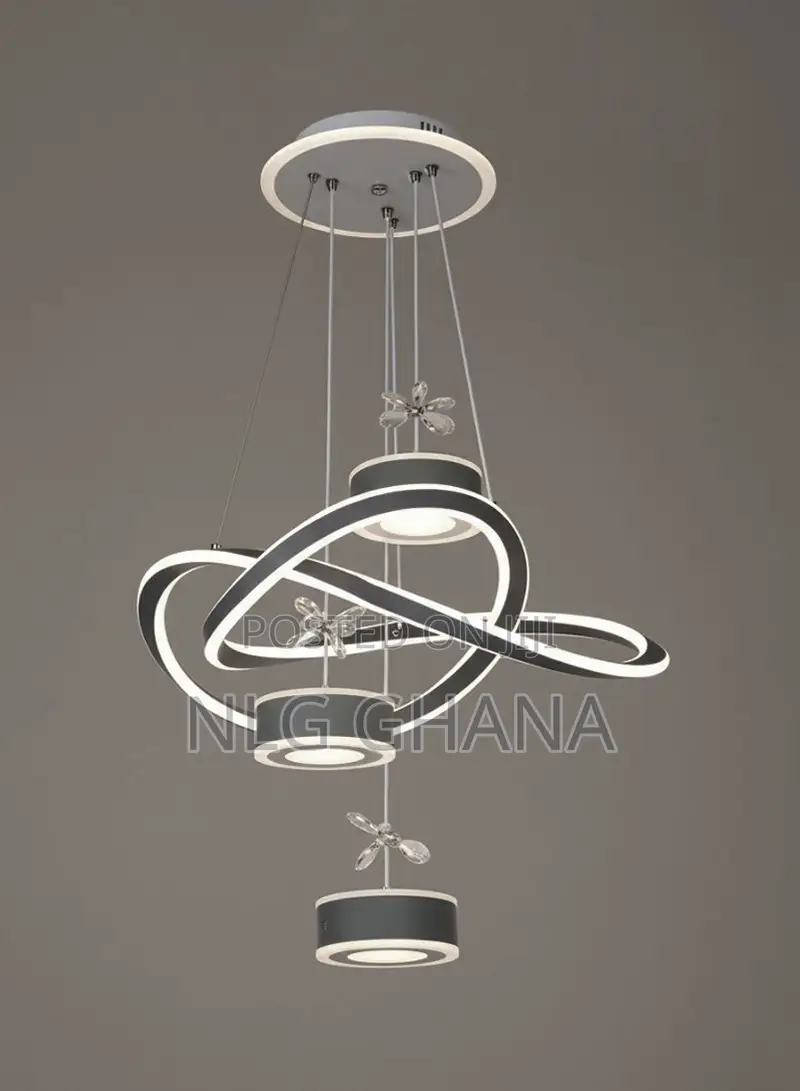 Modern Led Spiral Chandelier Ceiling Light, Hanging Pendant. Ghx7355