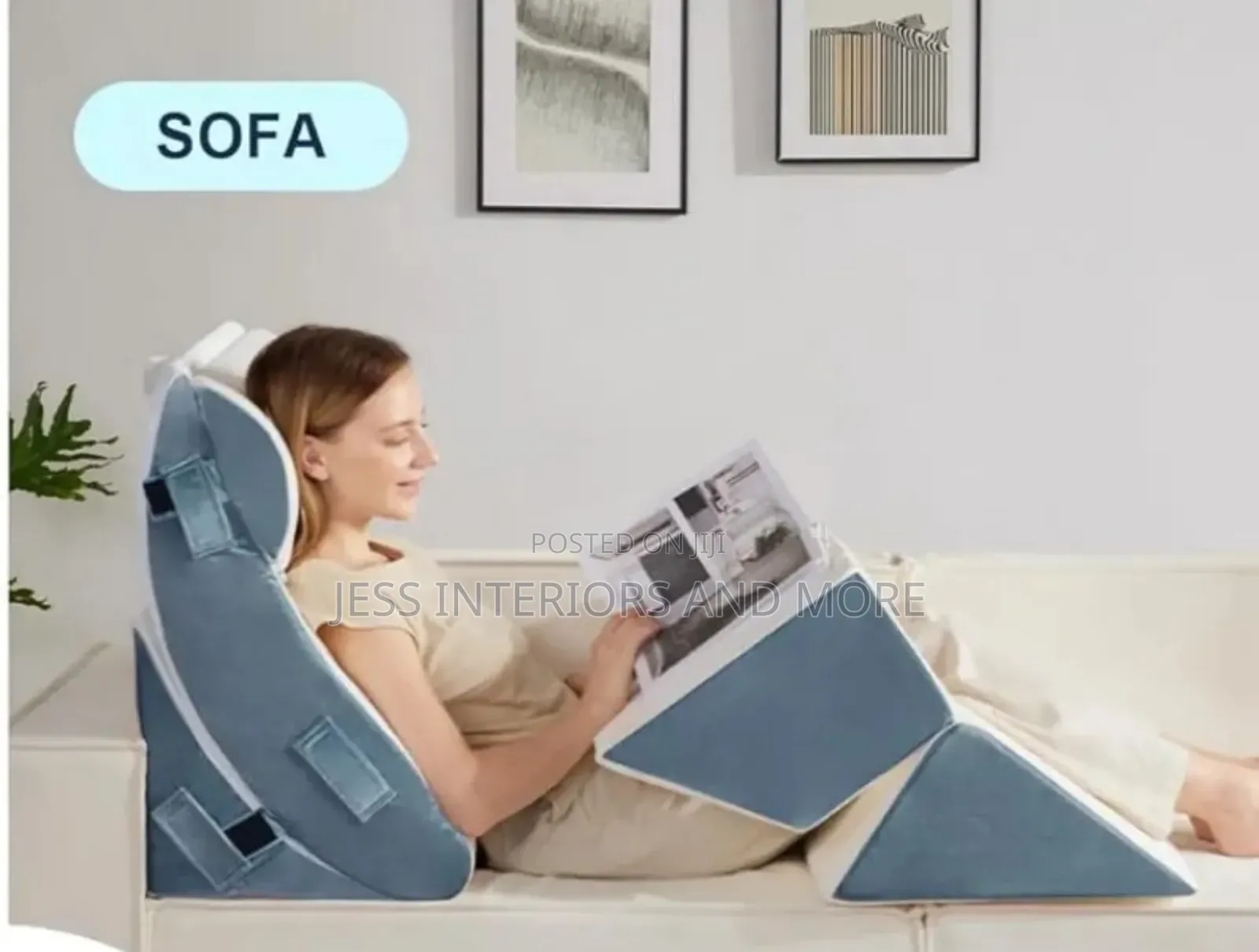 Orthopedic Bed Wedge Pillow Set For Sleeping.