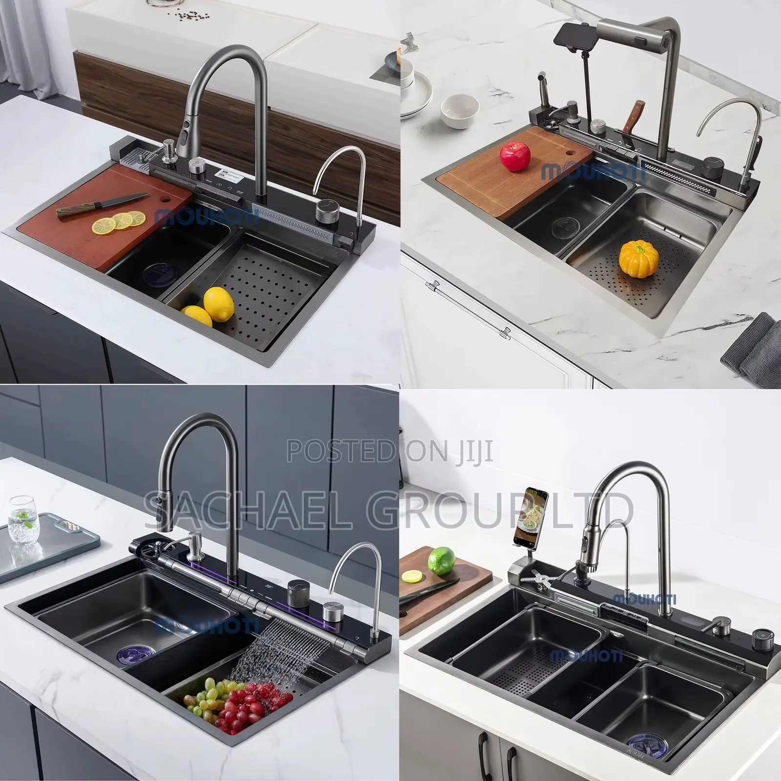 Kitchen Sink With Water Fall Functionality