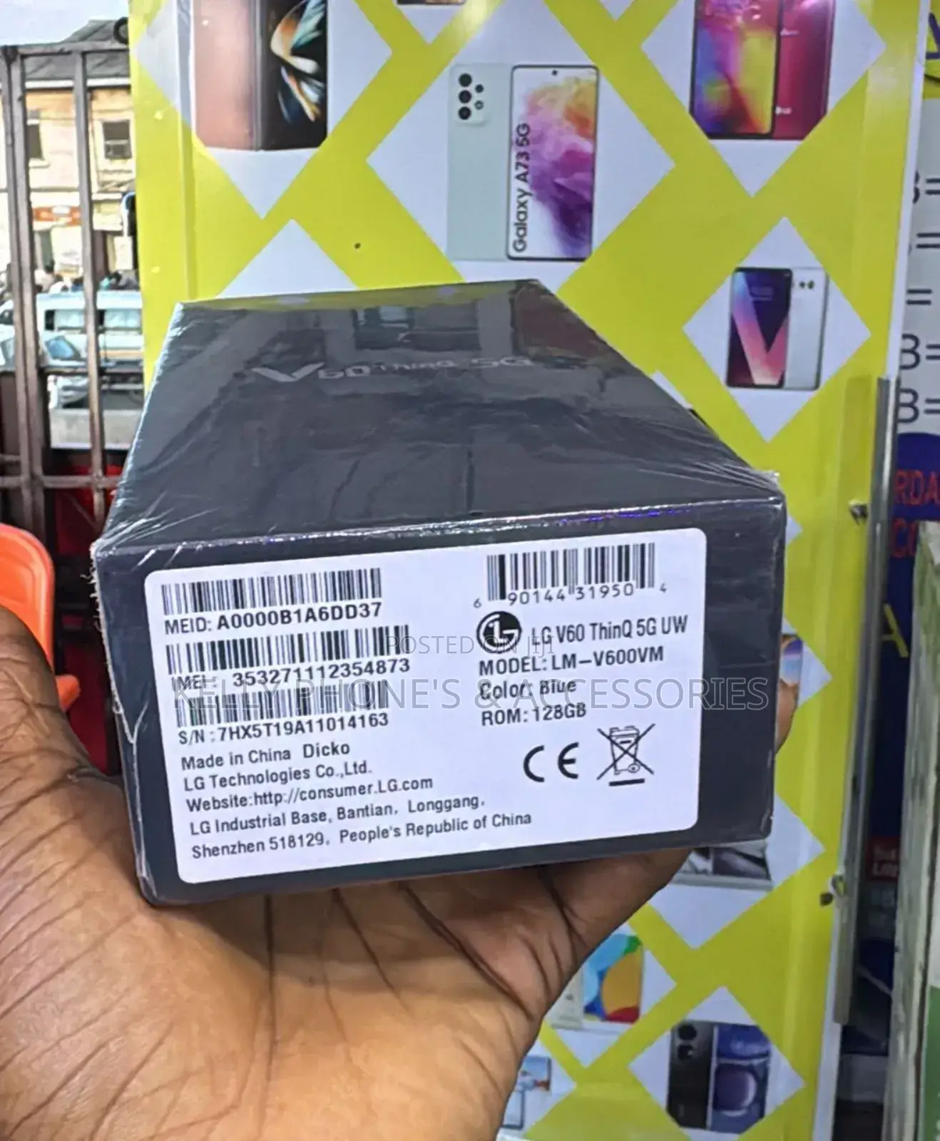 New LG V60 ThinQ 128 GB Black