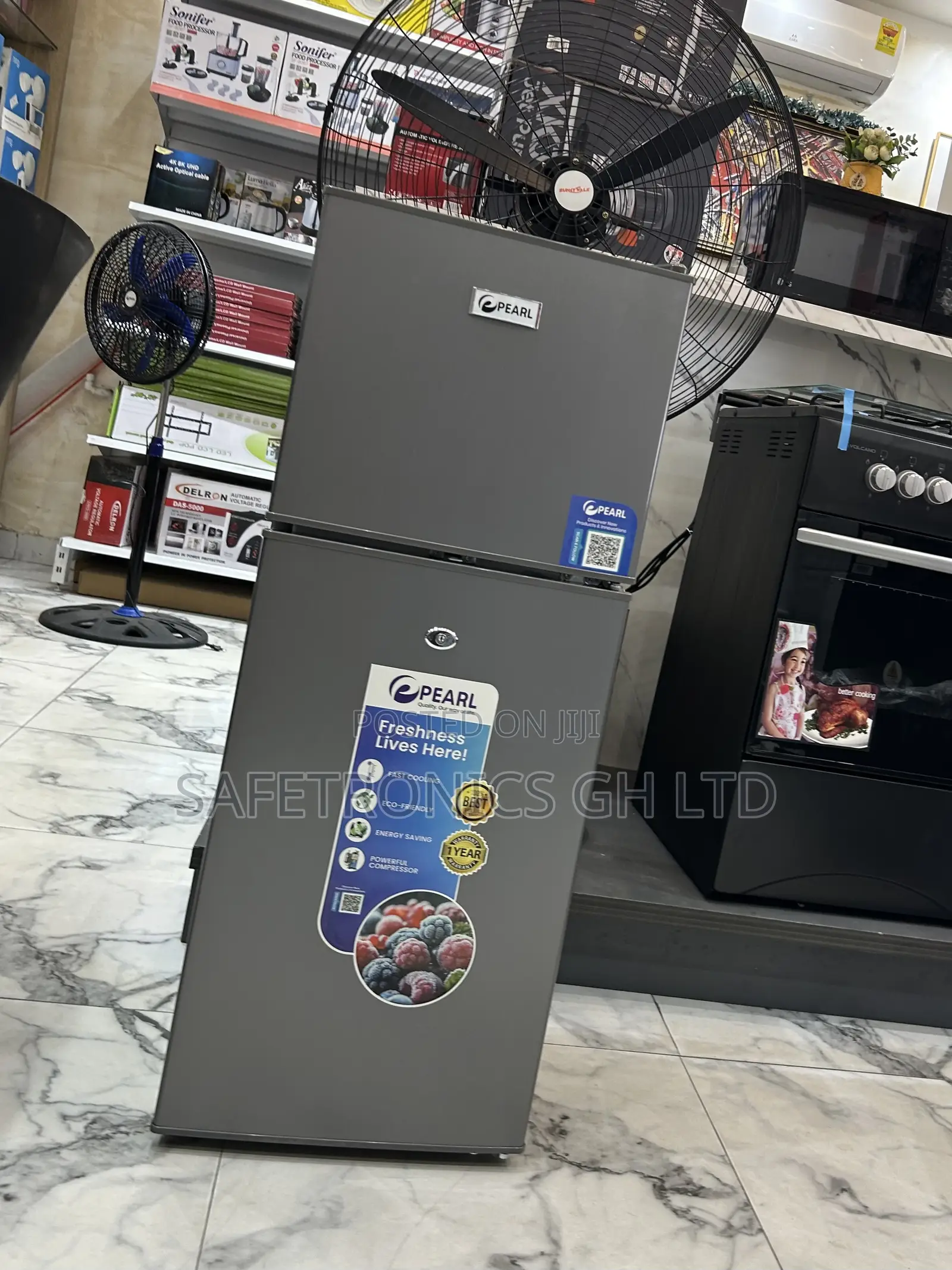 Lastest Pearl Pf-126-5e 2 Doors Top Mount 80liters Fridge