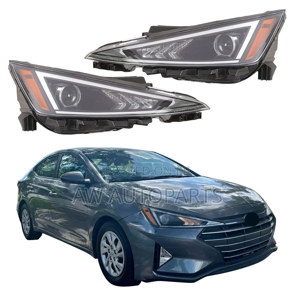 Elantra 2019-2020 Sedan Head Lamp Halgn Us-Built LHD Assy Lh Manual
