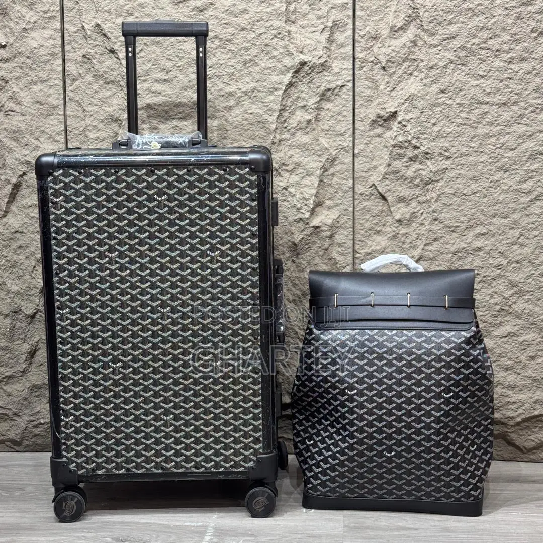 Luxury Goyard Monogram Luggage Set – Classic Suitcase Backpack