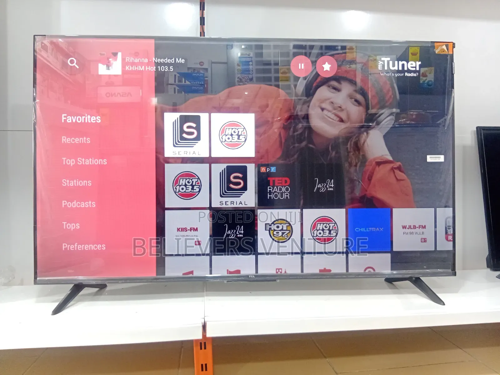 TCL Latest 50inches Qled Smart Tv Sportyfiy ,Apple Music Streaming