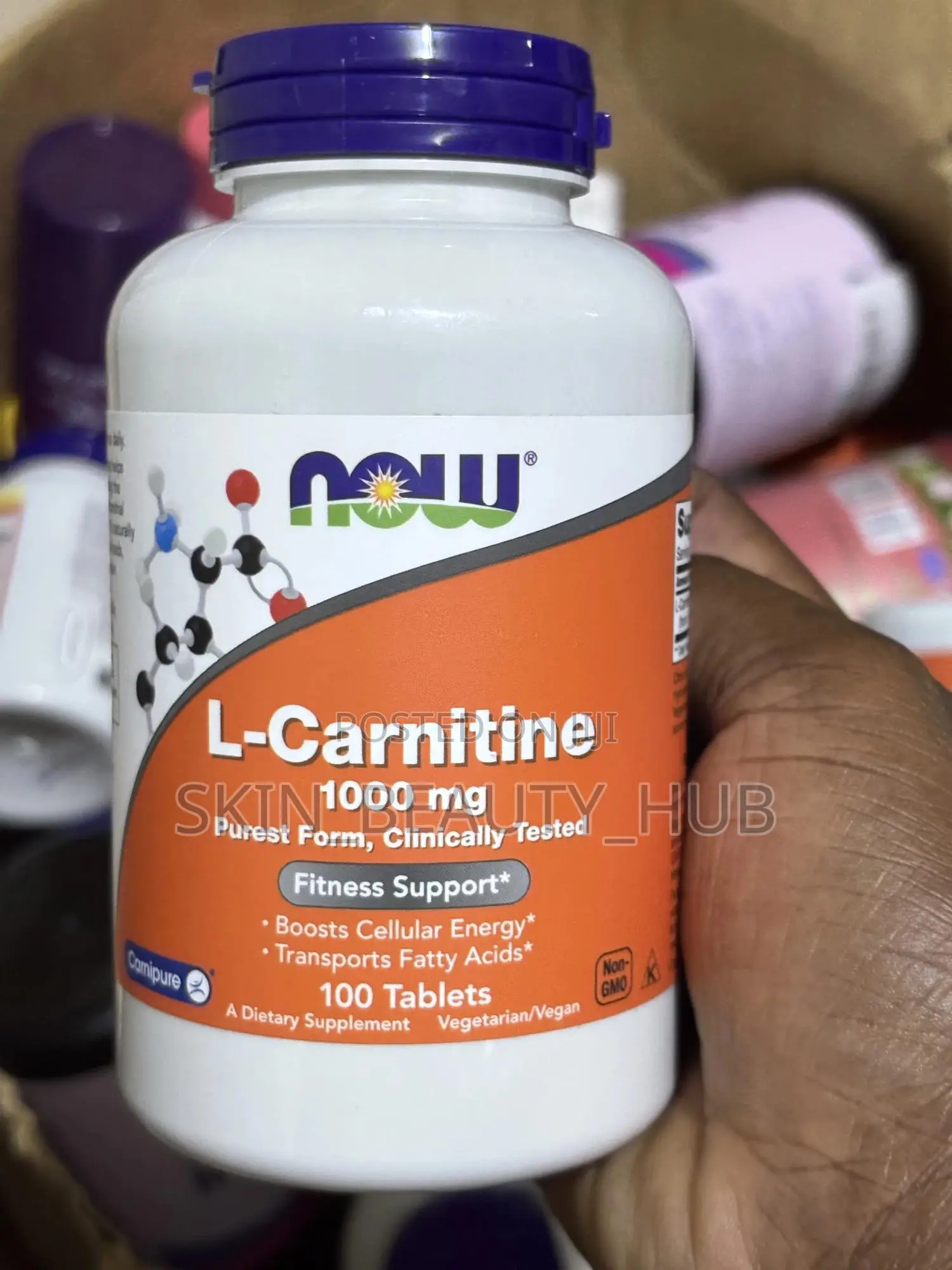 Now L-Carnitine 1000mg 100 Tablets