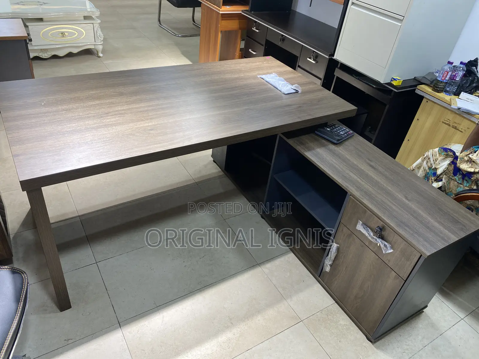 L-Shaped Executive Office Desk