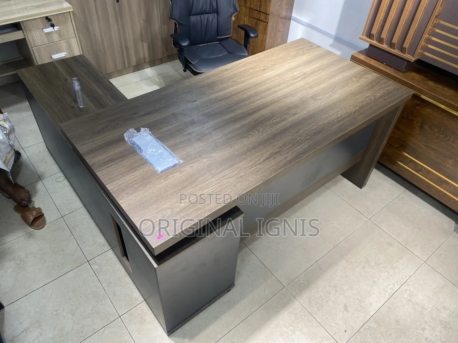 L-Shaped Executive Office Desk