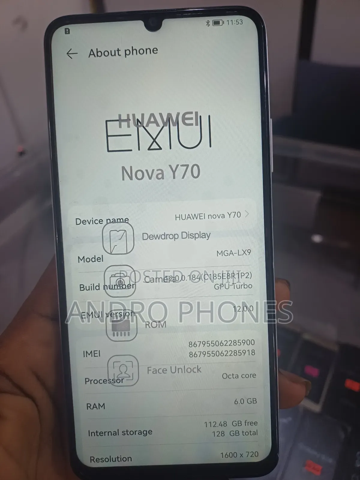 Huawei Nova Y70 128 GB Silver