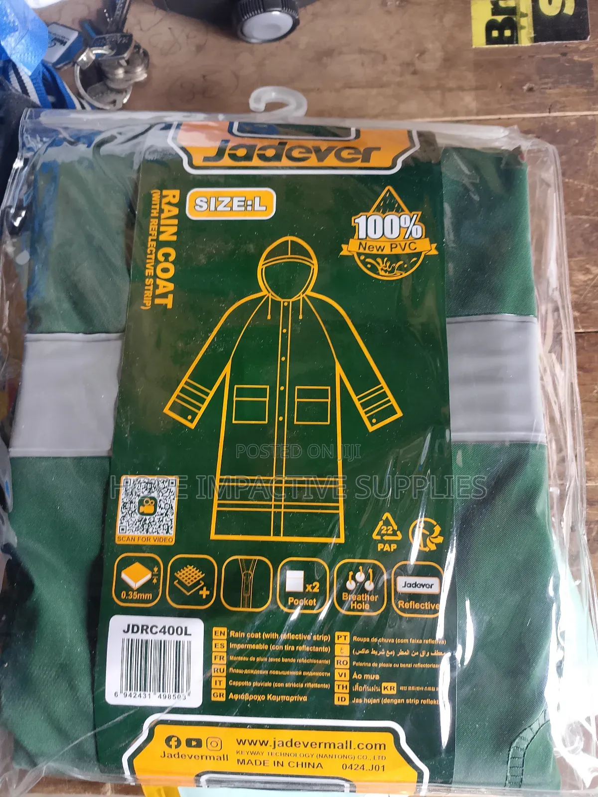 Quality Raincoat (Pvc).