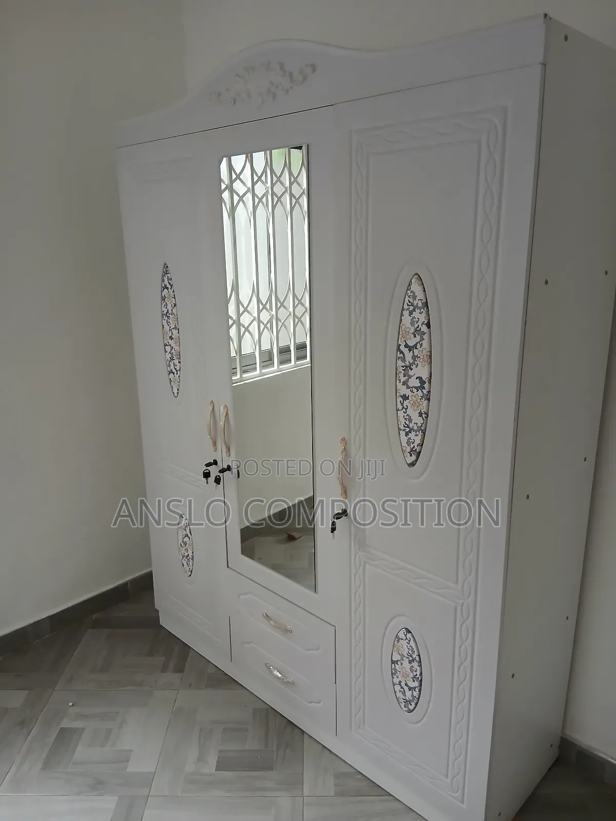 Three in One White Wardrobe