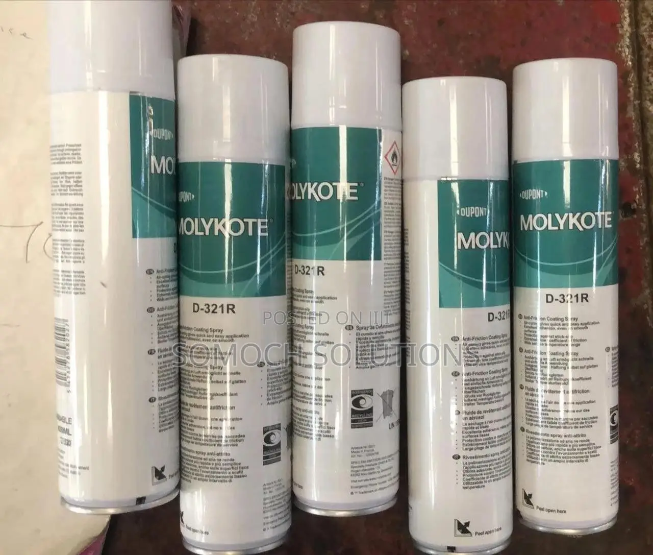 Molykote D-321r Dry Film Lubricant Spray Anti-Friction Coating Metals