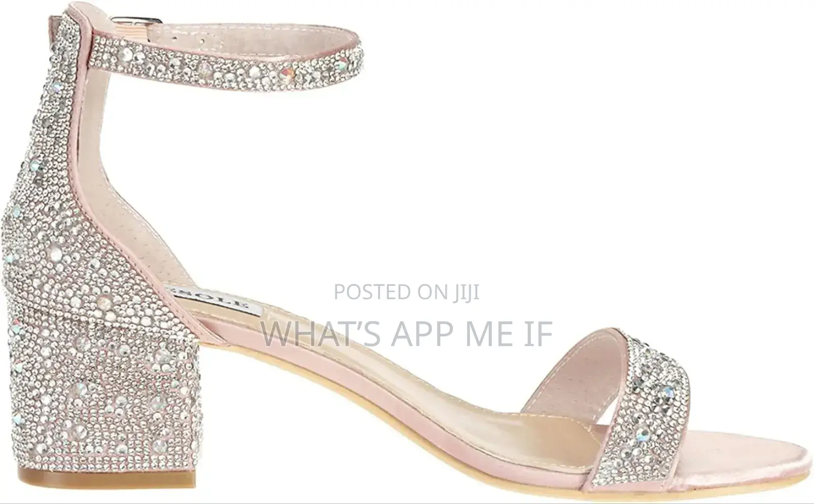 Shesole Women's Ankle Strap Rhinese Block Heels Bridal Size 39