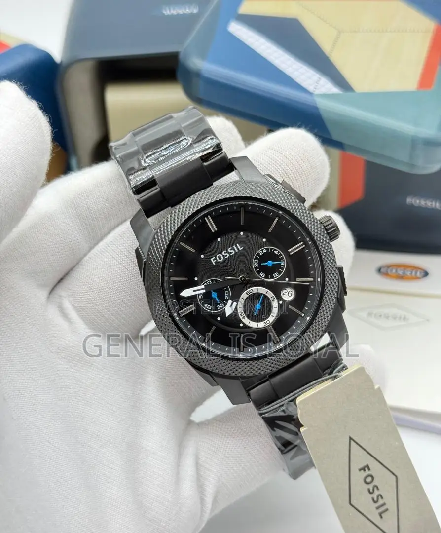 Fossil Machine Chronograph Black Ion-plated Stainless  Men's Watch