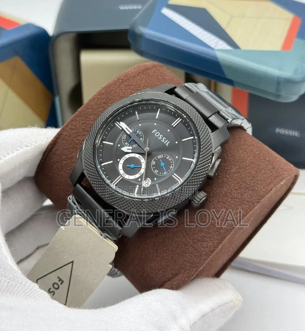 Fossil Machine Chronograph Black Ion-plated Stainless  Men's Watch