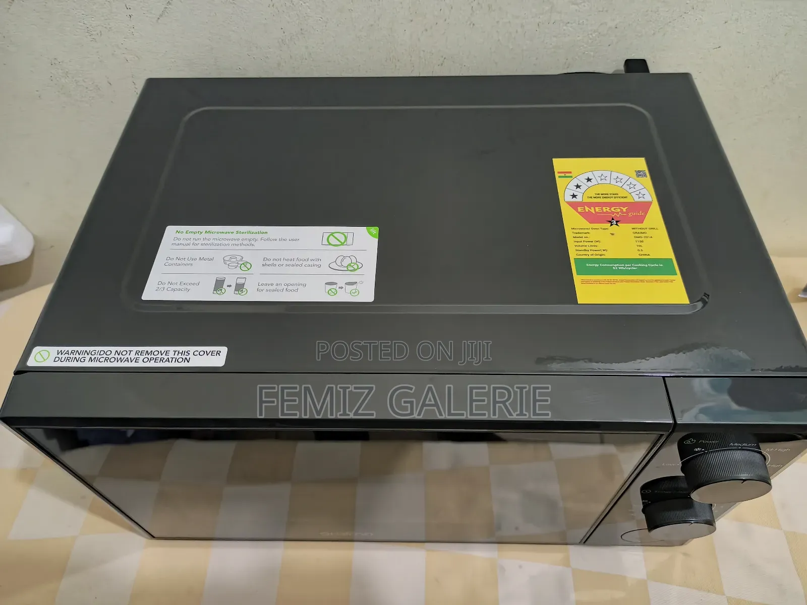 Oraimo Infiwave Lite 20l Low Noise Microwave Oven